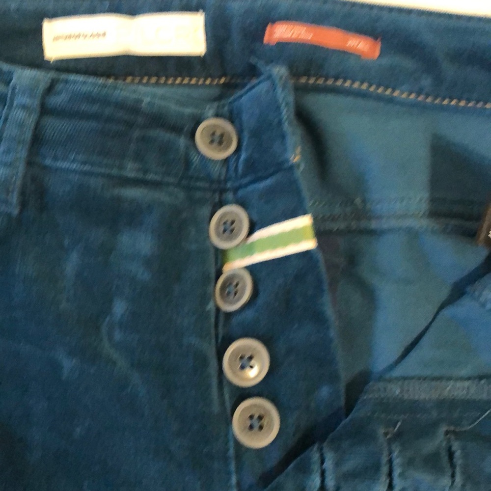 Pilcro thin corduroy button fly pants